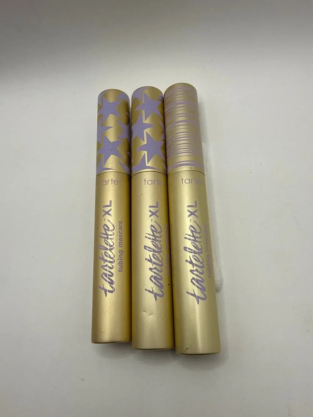 TARTE TARTELETTE XL TUBING MASCARA BLACK .27 FL OZ FULL SIZE NWOB BUNDLE OF 3